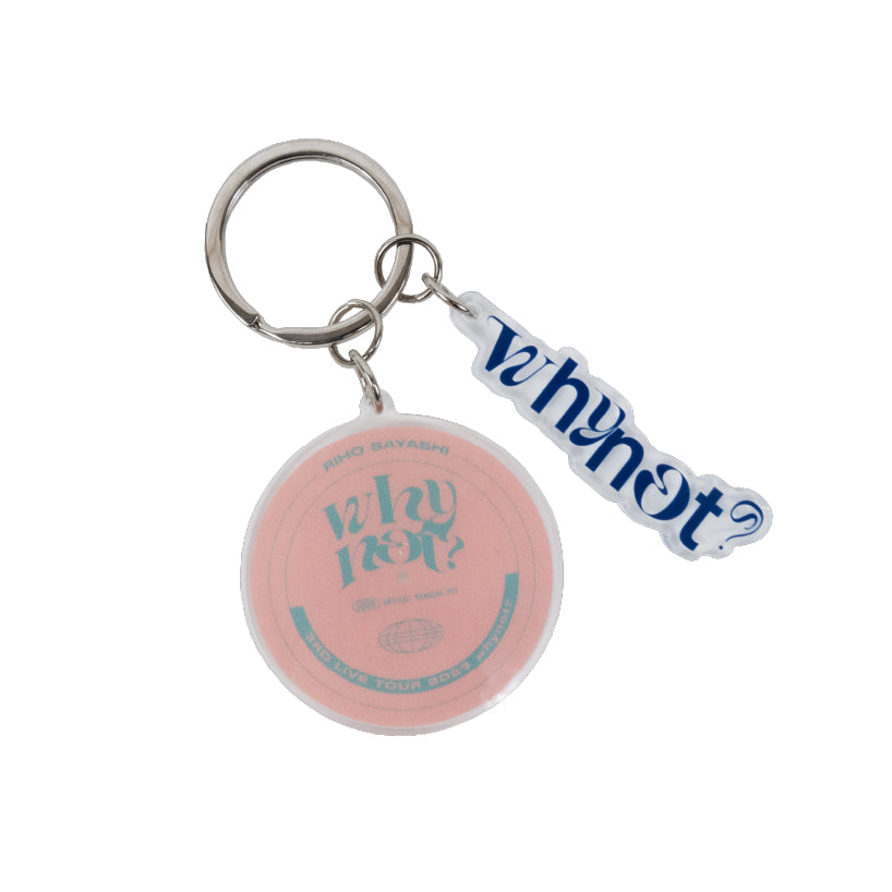 RIHO SAYASHI 3rd LIVE TOUR 2023 whynot? 会場カラーキーホルダー 2023年10月9日(月・祝)@宮城・仙台PIT