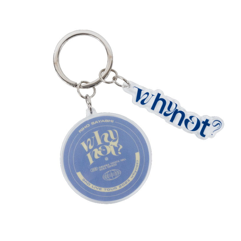 RIHO SAYASHI 3rd LIVE TOUR 2023 whynot? 会場カラーキーホルダー 2023年10月28日(土)@福岡・福岡トヨタホール スカラエスパシオ