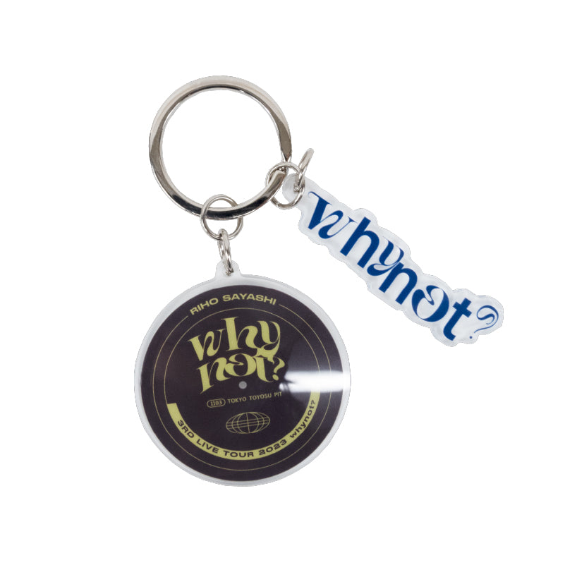 RIHO SAYASHI 3rd LIVE TOUR 2023 whynot? 会場カラーキーホルダー 2023年11月3日(金・祝)@東京・豊洲PIT