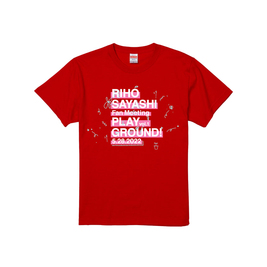 RIHO SAYASHI Fan Meeting -PLAYGROUND!- vol.1 ロゴTシャツ