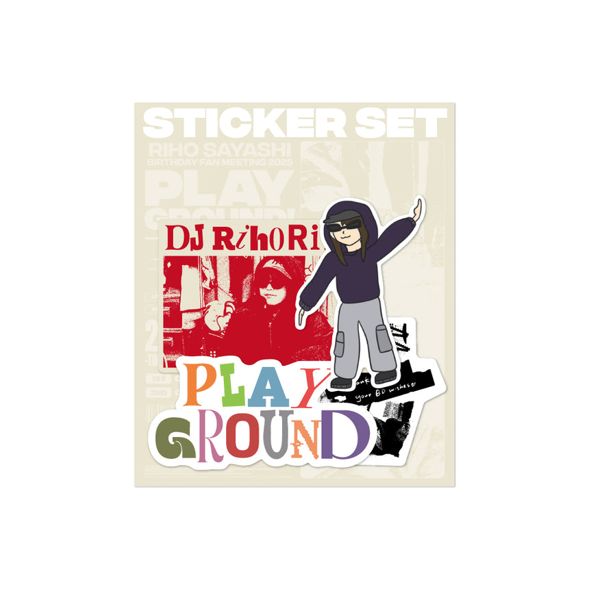RIHO SAYASHI BIRTHDAY Fan Meeting -PLAYGROUND!- vol.4 　ステッカーセット